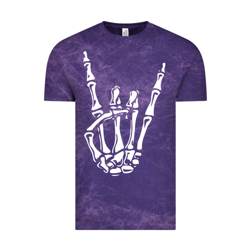 Rock On Skeleton Hand Vintage Tee by linhVisuals | Teevron