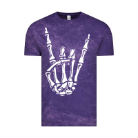 Cloud Purple rock on skeleton hand Vintage Tee - linhVisuals