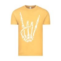 Vintage Mustard rock on skeleton hand Vintage Tee - linhVisuals