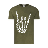 Vintage Olive rock on skeleton hand Vintage Tee - linhVisuals