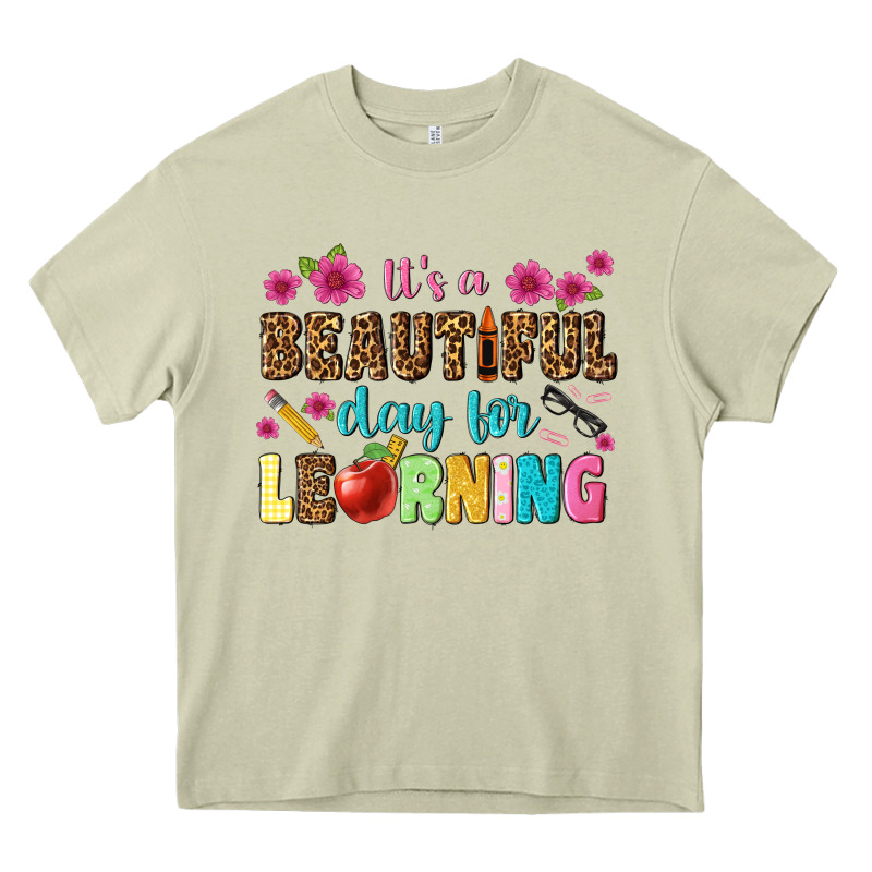 Its A Beautiful Day For Learning Heavy Core Tee by NancyCooperArtShop | Teevron