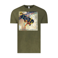 Vintage Olive STATE CHAMPS MIREL 5 Vintage Tee - linhVisuals