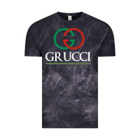 Cloud Black grucci Vintage Tee - linhVisuals
