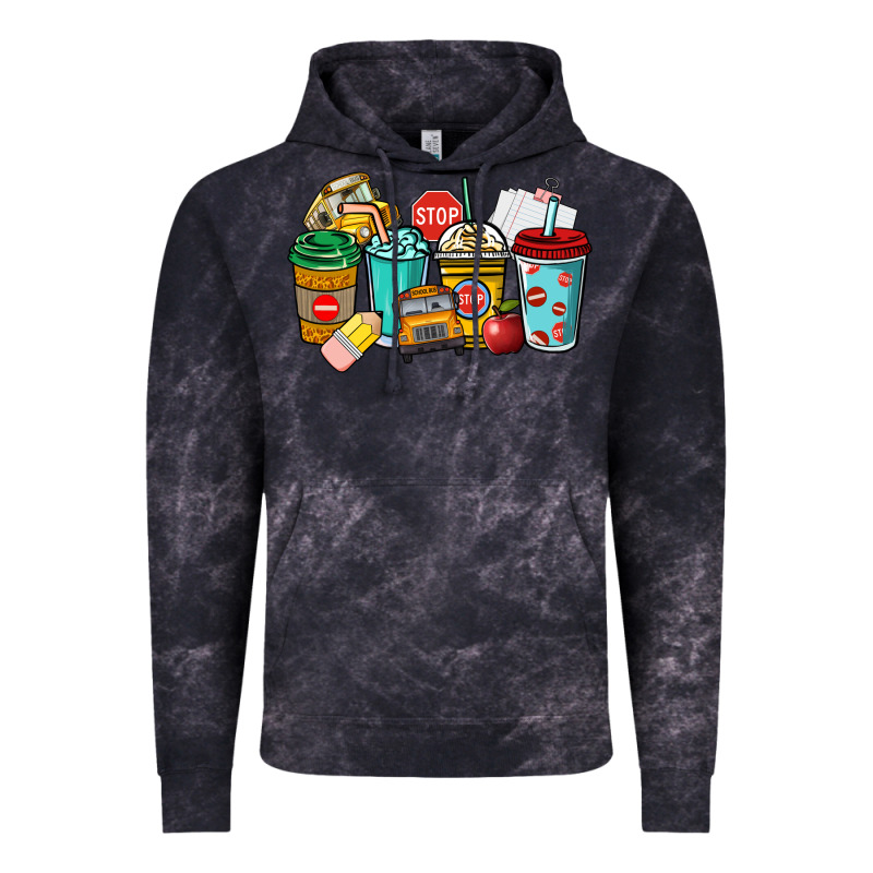 School Bus Driver Coffee Cups Vintage Hoodie by NancyCooperArtShop | Teevron