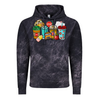 Cloud Black school bus driver coffee cups Vintage Hoodie - NancyCooperArtShop