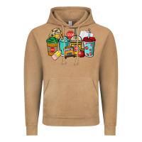 Vintage Camel school bus driver coffee cups Vintage Hoodie - NancyCooperArtShop