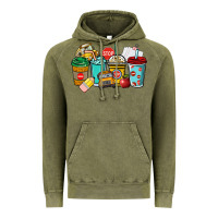Vintage Olive school bus driver coffee cups Vintage Hoodie - NancyCooperArtShop