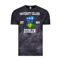 Cloud Black university college dublin Vintage Tee - linhVisuals