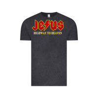 Vintage Black jesus rocks highway to heaven Vintage Tee - linhVisuals