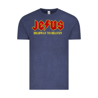 Jesus Rocks Highway To Heaven Vintage Tee | Teevron