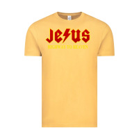 Vintage Mustard jesus rocks highway to heaven Vintage Tee - linhVisuals