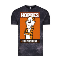 Cloud Black hobbes for president Vintage Tee - linhVisuals
