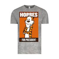 Cloud Rock hobbes for president Vintage Tee - linhVisuals
