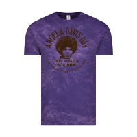 Cloud Purple angela davis day 70s black rights Vintage Tee - linhVisuals