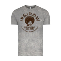 Cloud Rock angela davis day 70s black rights Vintage Tee - linhVisuals