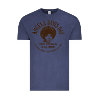Vintage Denim angela davis day 70s black rights Vintage Tee - linhVisuals