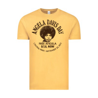 Vintage Mustard angela davis day 70s black rights Vintage Tee - linhVisuals