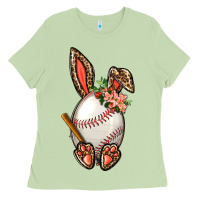 Baseball Easter Bunny Ladies Tee | Teevron