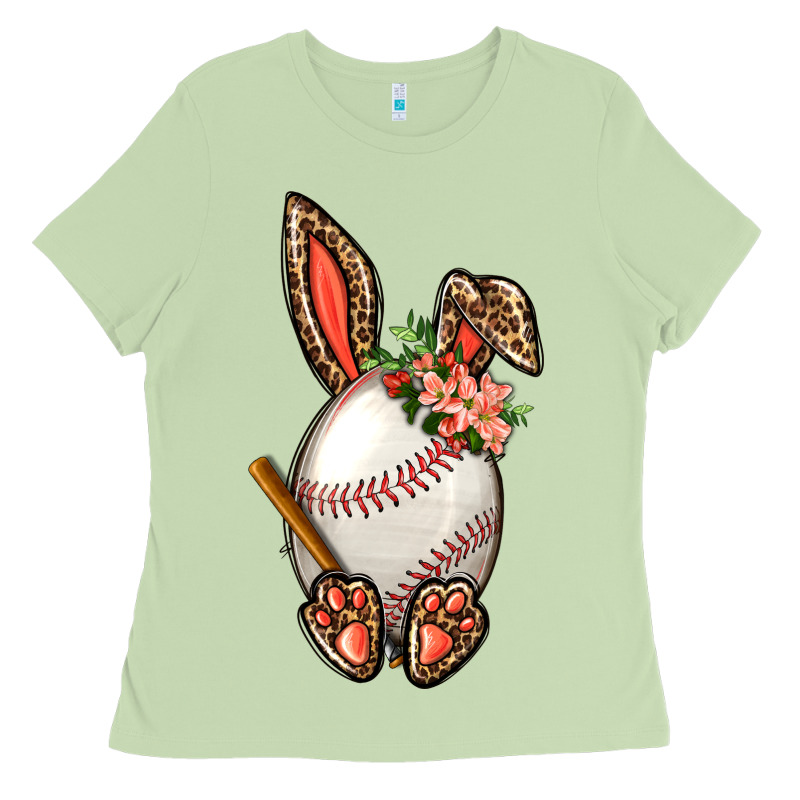 Baseball Easter Bunny Ladies Tee by BundleAndBundleShop | Teevron