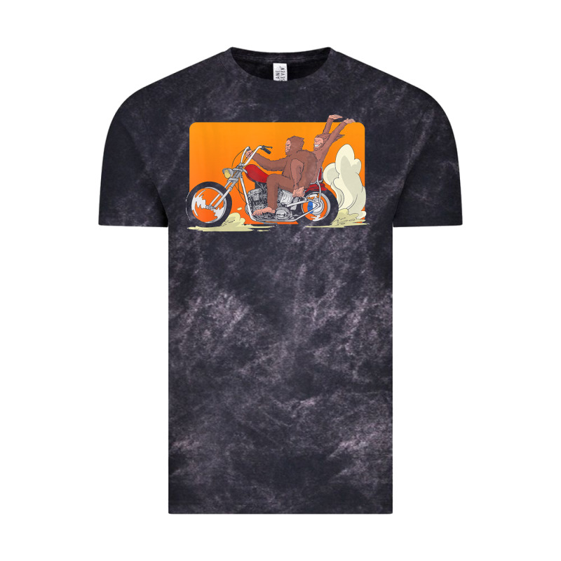 Bigfoot T  Shirt Bigfoot Riding Motorcycle For Biker Sasquatch Chick T Vintage Tee by linhVisuals | Teevron