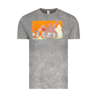 Cloud Rock bigfoot t  shirt bigfoot riding motorcycle for biker sasquatch chick t Vintage Tee - linhVisuals