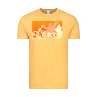 Vintage Mustard bigfoot t  shirt bigfoot riding motorcycle for biker sasquatch chick t Vintage Tee - linhVisuals
