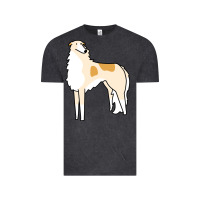 Vintage Black borzoi Vintage Tee - linhVisuals