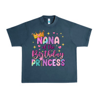 Midnight Navy nana of the birthday princess Urban Heavy Tee - NancyCooperArtShop