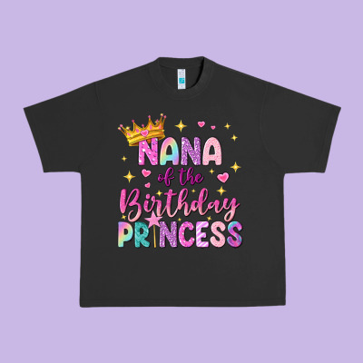 Nana Of The Birthday Princess Urban Heavy Tee Designed By Nancycooperartshop