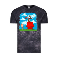 Cloud Black Calvin Hobbes Vintage Tee - linhVisuals