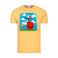 Vintage Mustard Calvin Hobbes Vintage Tee - linhVisuals