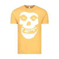Vintage Mustard mens skull Vintage Tee - linhVisuals