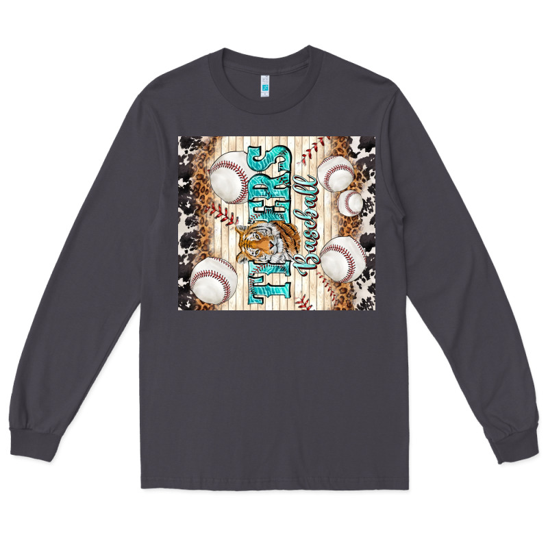 Tigers Baseball With Tiger Long Sleeve Tee by TumblerDesignByShophia | Teevron