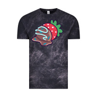 Cloud Black chocolate covered strawberry Vintage Tee - linhVisuals