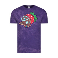 Cloud Purple chocolate covered strawberry Vintage Tee - linhVisuals