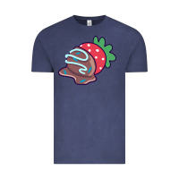 Vintage Denim chocolate covered strawberry Vintage Tee - linhVisuals