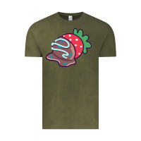 Vintage Olive chocolate covered strawberry Vintage Tee - linhVisuals