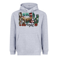 Heather Grey oh holy night Heavyweight Hoodie - CowhideDigitalArt