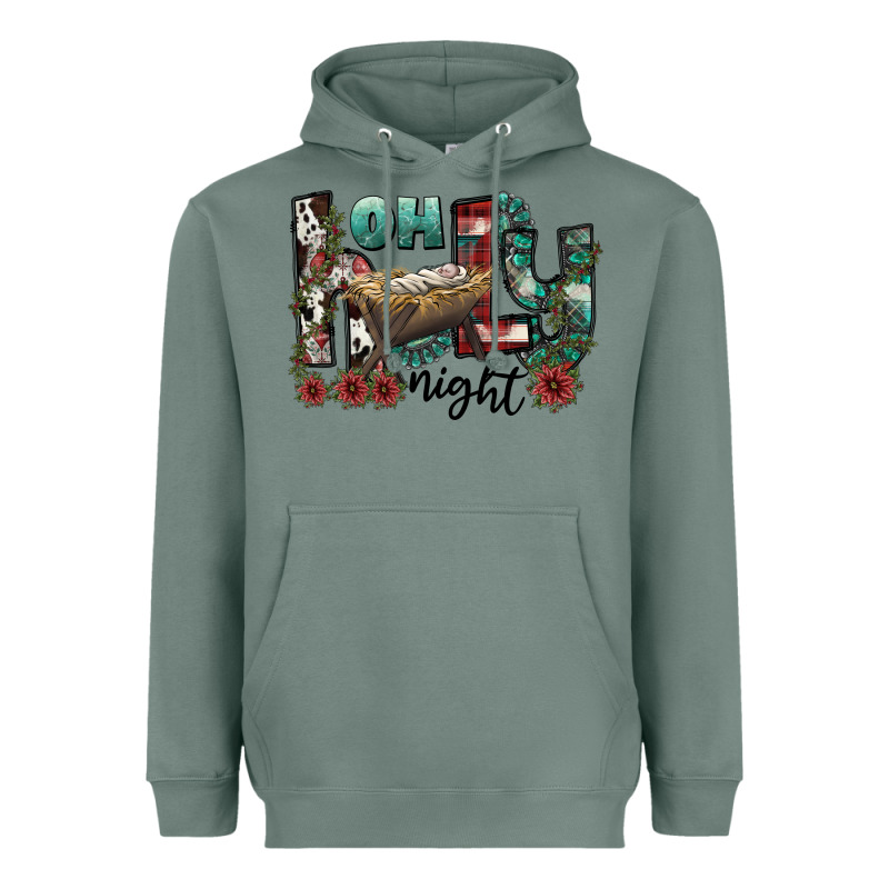 Oh Holy Night Heavyweight Hoodie by CowhideDigitalArt | Teevron