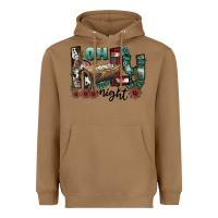 Toasted Coconut oh holy night Heavyweight Hoodie - CowhideDigitalArt