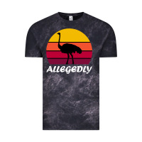 Cloud Black retro vintage allegedly ostrich Vintage Tee - linhVisuals
