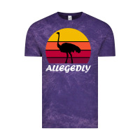 Cloud Purple retro vintage allegedly ostrich Vintage Tee - linhVisuals