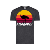 Vintage Black retro vintage allegedly ostrich Vintage Tee - linhVisuals