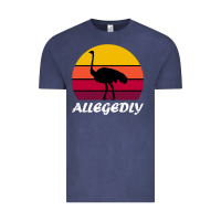 Vintage Denim retro vintage allegedly ostrich Vintage Tee - linhVisuals