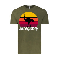 Vintage Olive retro vintage allegedly ostrich Vintage Tee - linhVisuals