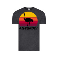 Vintage Black retro vintage allegedly ostrich Vintage Tee - linhVisuals