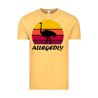 Vintage Mustard retro vintage allegedly ostrich Vintage Tee - linhVisuals