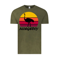 Vintage Olive retro vintage allegedly ostrich Vintage Tee - linhVisuals