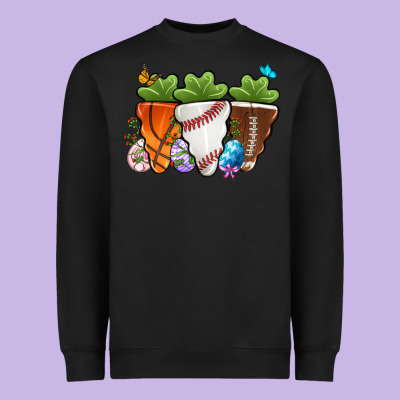 Easter Day Sports Easter Sports Carrots Heavyweight Sweatshirt Designed By Oliviacreatesart