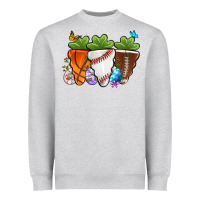 Heather Grey Easter Day Sports Easter sports carrots Heavyweight Sweatshirt - OliviaCreatesArt